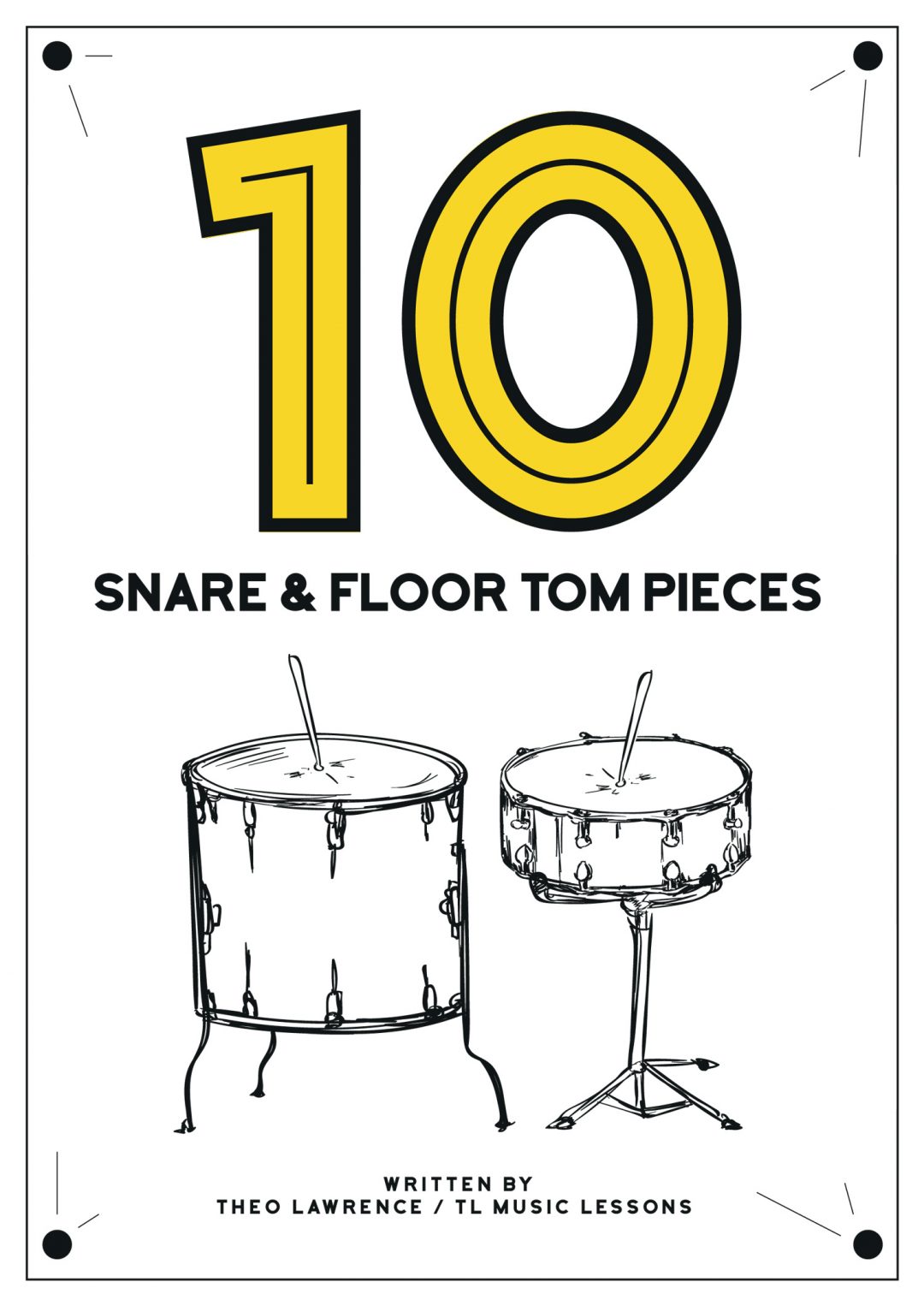 (Premium) – 10 Snare Drum and Floor Tom Pieces – Book 1