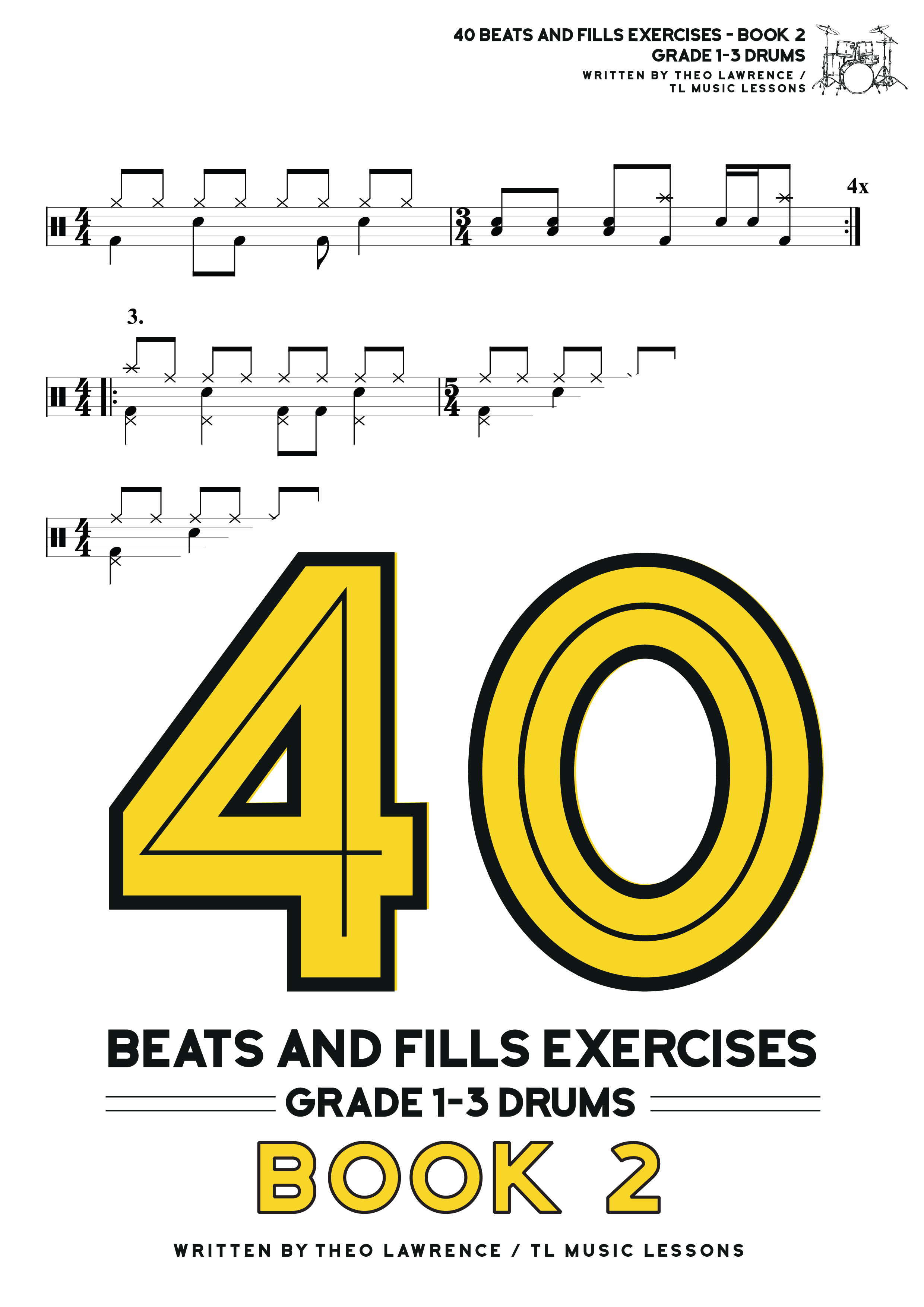 40 Beats and Fills Exercises Book 2