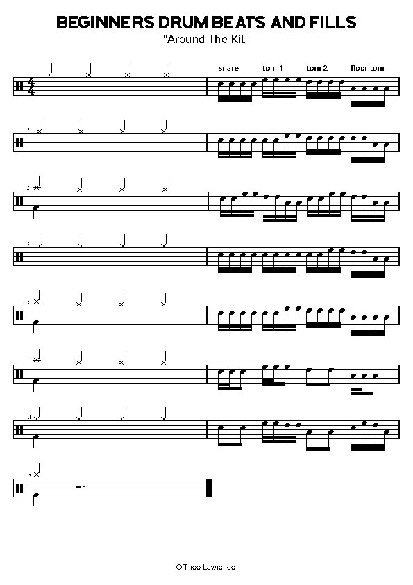 Around The Kit Drum Fill Exercises